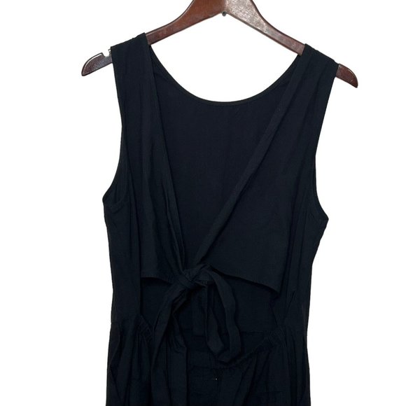 Marine Layer Eloise Open Back Jumpsuit Black Sleeveless Stretch Womens S… - Picture 6 of 13
